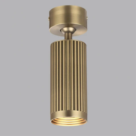 Потолочный спот поворотный на 360 Odeon Light Manchester 7013/1C металл/латунь LED GU10 10W 220V (круглые)