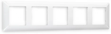 Рамка Ambrella Volt ALFA Line (Белый глянец) 5-ая AF110105