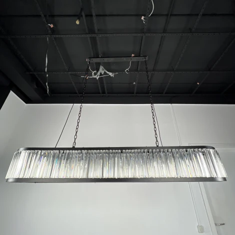 Подвесная люстра RH 1920s Odeon Clear Glass Black 180 ImperiumLoft 248522-22 (248522-22)