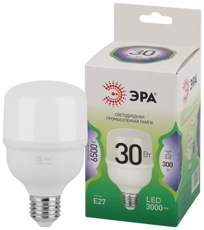 Лампочка светодиодная E27 30W ЭРА LED POWER T70-30W-865-E27 GL