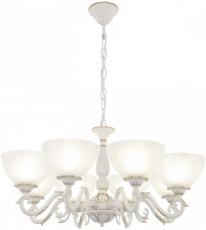 Подвесная люстра Arte Milano AM340518 340518/8 WT+G (220V, на цепи)