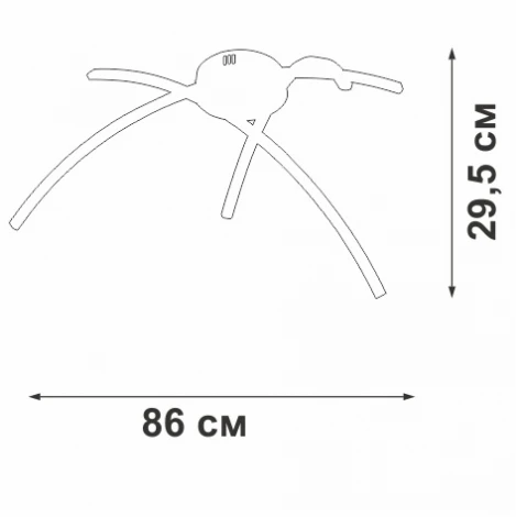 Потолочная люстра светодиодная Vitaluce V38450DT-0/3PL