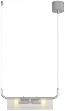 Подвесной светильник Lumion Toronto 8258/2 серебро/прозрачный, металл/стекло G9 2*20W 220V (на тросе)