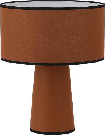 Настольная лампа ST Luce Jackie SL1354.604.01 Кирпичный/Кирпичный, Черный E27 1*40W (220V, выключатель, круглые)