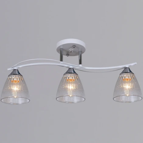 Потолочная люстра на штанге Reluce 87360-0.3-03 WH+CR