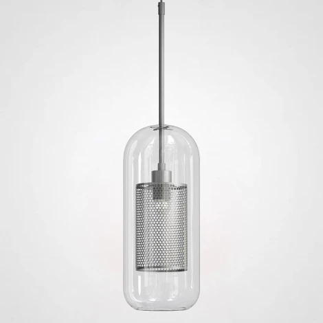 Подвесной светильник Catch F Cylinder Silver D15 ImperiumLoft Catch-F01 (186721-26) (220V, на проводе)