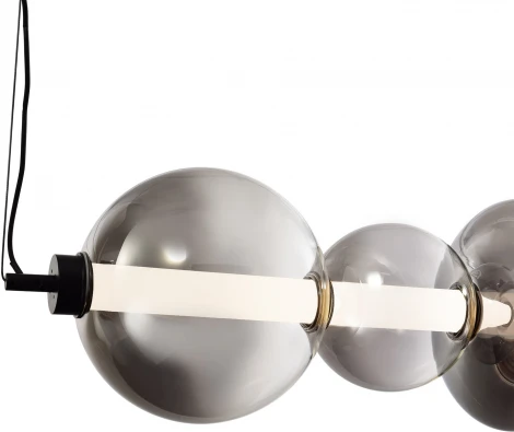 Подвесной светильник ST Luce Perlina SL6119.413.40 Черный/Дымчато-Серый LED 1*40W 3000K (220V, на тросе)