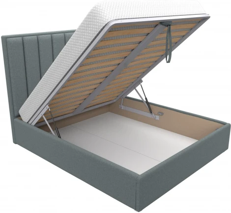 Кровать интерьерная Афродита 160 (Серый/Рогожка) Лига Диванов арт.123054