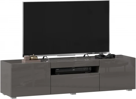 Тумба ТВ Бруклин, 1500 Оникс серый глянец, Любимый дом