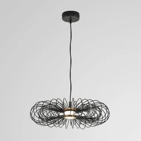 Подвесной светильник светодиодный Lumion Camomile 8301/9L LEDIO черный, металл/акрил LED 9W 3000K 220V (на проводе)