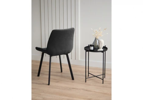 Стул на металлокаркасе Челси 360 П темно-серый (zd 995) / черный np 632465