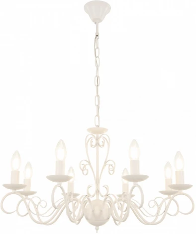 Подвесная люстра Arte Milano AM341369 341369/8 WT (220V, на цепи, подсвечник, свеча)