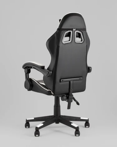 Кресло спортивное TopChairs Shadow черно-белый арт.УТ000039461