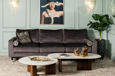 Стол журнальный овальный иск.камень белый 130*65*38см Garda Decor арт.76AR-501L-STOL/ZH