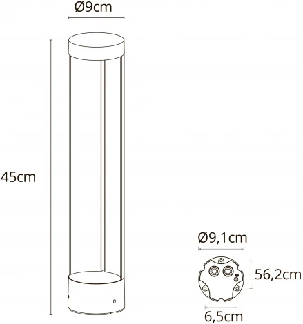 Наземный уличный светильник Arte Lamp New York A1645PA-1BK (LED, 220V, круглые, IP54)