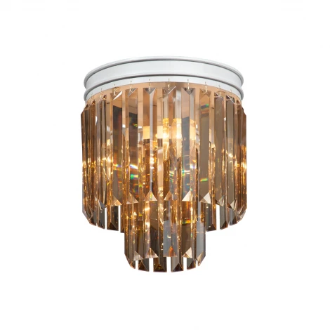 Потолочная люстра Vitaluce V5154-0/3+1PL (220V, хрусталь, круглые)