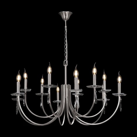 Подвесная люстра Freya Forte FR1006PL-12N (220V, на цепи, свеча)