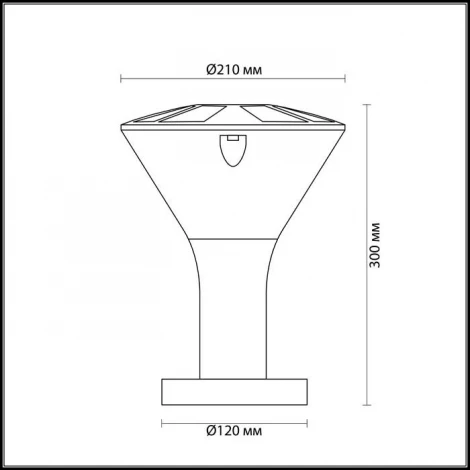 Наземный светильник Odeon Light Lenar 4046/1B