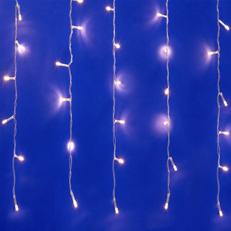 Занавес светодиодный, 3х2м. 160 светодиодов, теплый белый свет Uniel ULD-C3020-160/DTA WARM WHITE IP20