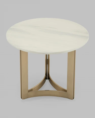 Журнальный столик Кассия 60*60 см светлая керамика Stool Group арт.УТ000041499