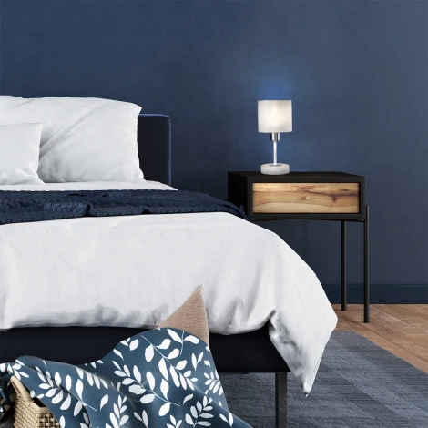 Настольная лампа Escada Denver 1109/1 E14*40W White/Silver (220V, круглые)