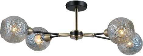 Потолочная люстра на штанге ILLUMICO IL0253-4CSQ-79 BK AB (220V)
