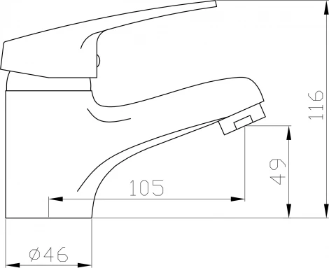 Смеситель Agger Exact A2102100 для раковины