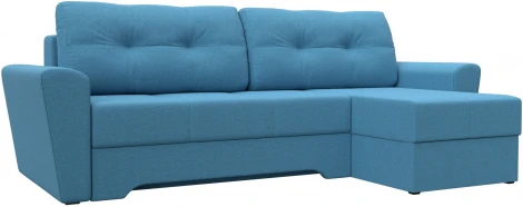 Диван угловой Амстердам правый угол (Голубой/Рогожка) Лига Диванов арт.123398