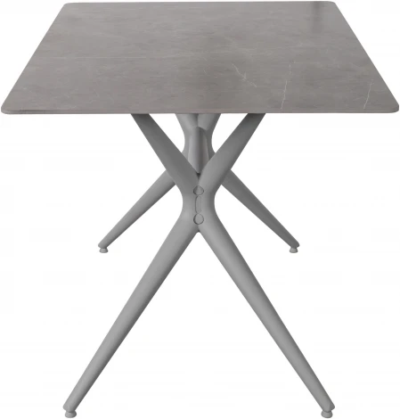 Стол обеденный обеденный JET CERAMIC прямоугольный 120*80 (Термопластичный полимер, Серый) FF Grigio Pietra di luna 80х120