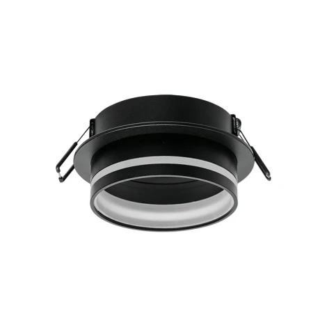 Встраиваемый светильник под лампу GX53 черный Wolta Moderno WDL-GX53/01BL