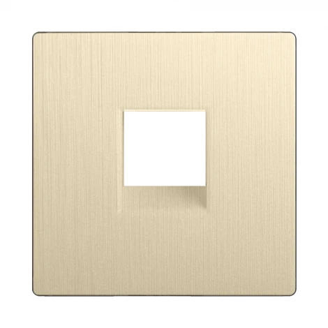 Накладка для телефонной розетки RJ-11 (шампань рифленый) Werkel W1192010 (a051430)