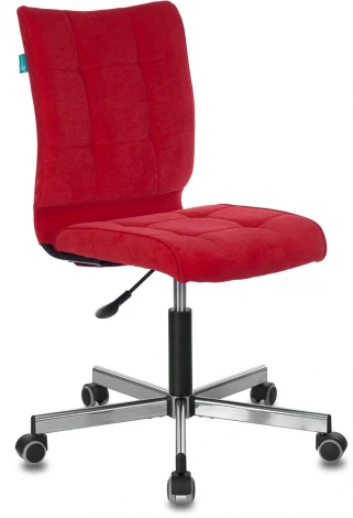 Кресло Бюрократ CH-330M красный Velvet 88 крестовина металл хром
