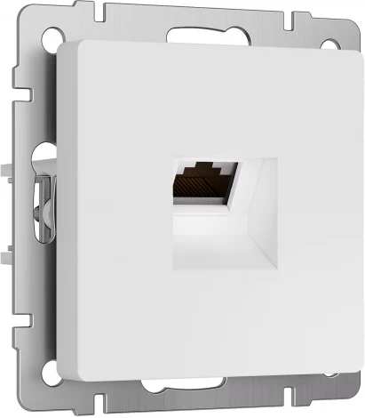 Розетка Ethernet RJ-45 (белый матовый) Werkel W5120001