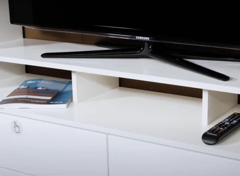 Готовая гостиная Mobi Румба белый / белый глянец 311396