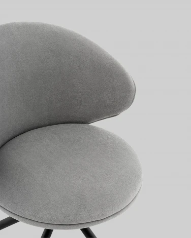 Стул Труфальд велюр светло-серый Stool Group арт.УТ000041566