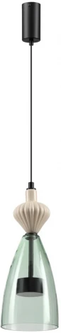 Подвесной светильник каскадный Odeon Light Palleta 5046/12LC черный/зеленый/металл/стекло/керамика LED 12W 4000К 1400Лм (220V, на проводе)