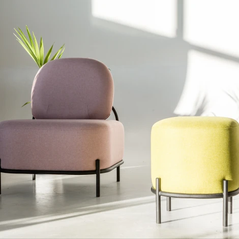 Пуф R-Home малый Gawaii Тем серый