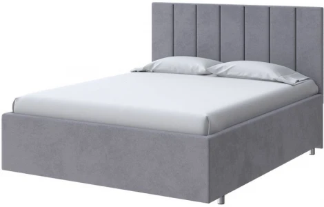 PROxSON Кровать Modern Large (Ткань: Велюр Teddy Мокрый асфальт) 180x190