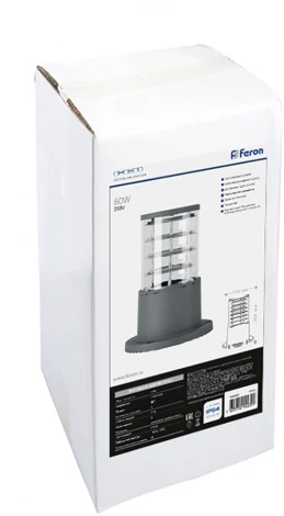 Наземный светильник Feron Сан-Франциско DH0800 41916 E27 серый (220V, круглые, IP54)