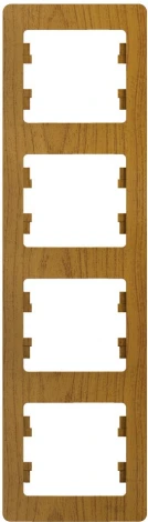 Рамка на 4 поста (дуб) Systeme Electric Glossa GSL000508