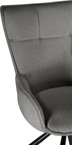 Стул на металлокаркасе Woodville Chicago light gray / black арт.15830