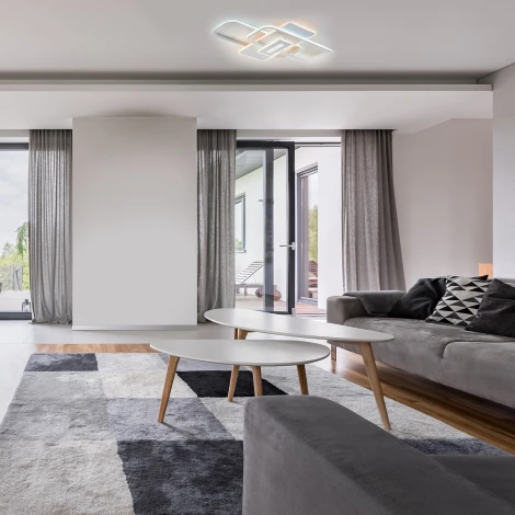 Потолочная люстра с пультом светодиодная Escada Deneb 10232/4LED (регулировка яркости, 220V)