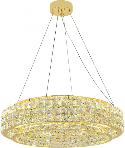 Подвесной светильник (12044/B/1P Gold) Indigo Valore V000099L (LED, 220V, хрусталь, на тросе, круглые)