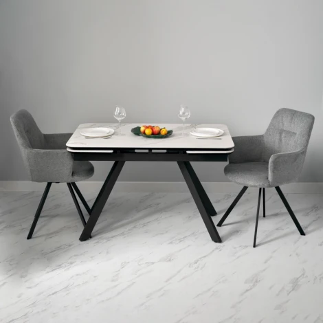 Стул Grant серый шенил на поворотном механизме Bradex Home арт.FR 1003