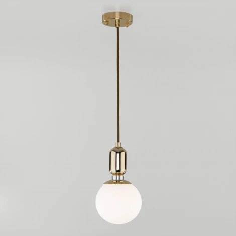 Подвесной светильник Eurosvet Bubble 50151/1 золото (220V, на проводе, шар)
