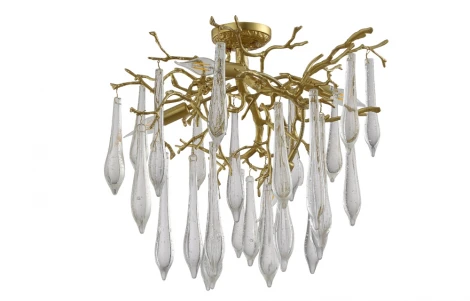 Потолочная люстра Crystal Lux Reina PL5 D600 GOLD PEARL
