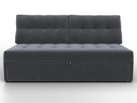 Диван прямой Лига-107 (160) (ЛДСП,Брус,Фанера,Велюр/Серый) Лига Диванов 134920