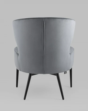 Кресло Stool Group лаунж Royal велюр тёмно-серый УТ000035298