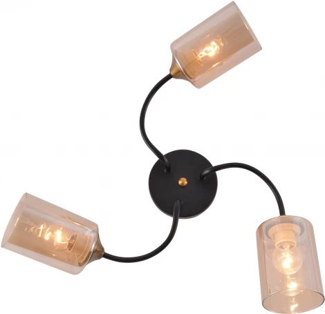 Потолочная люстра Reluce 01608-0.3-03 BK+BRASS (220V)