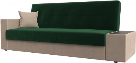 Диван-книжка Лига-020 стол справа (Зеленый,Бежевый/Велюр) Лига Диванов арт.118479